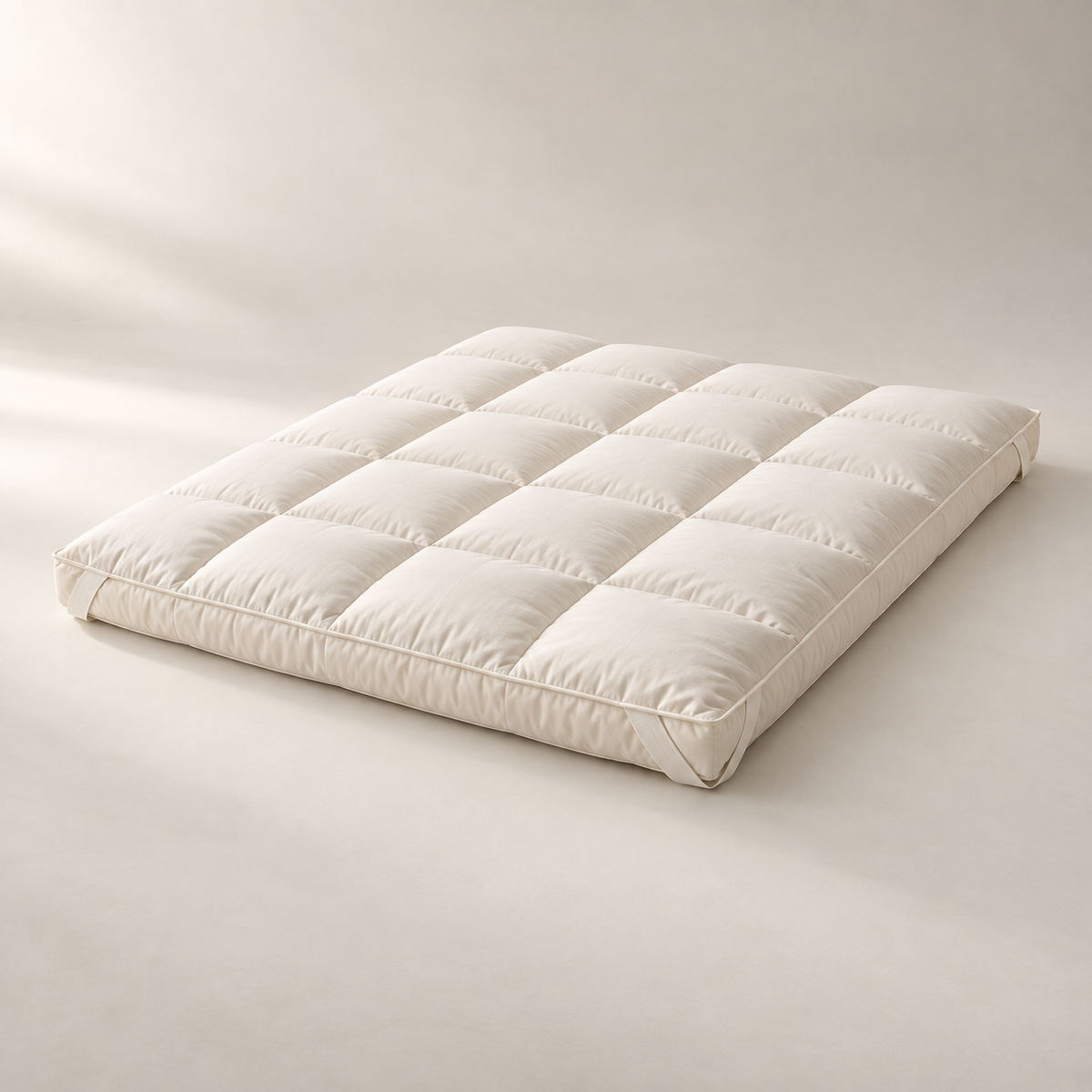Eterne Down-Alternative Mattress Topper, complete set on a quiet studio surface