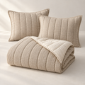Liora Linen-Cotton Quilt Set, complete set on a quiet studio surface