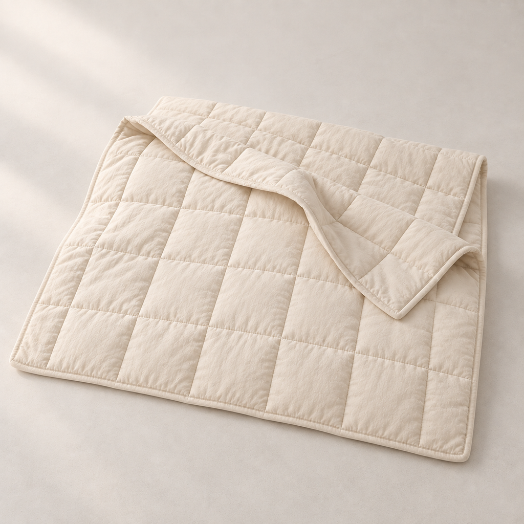 Noctelle Silk-Filled Summer Quilt, complete included components from an alternate view