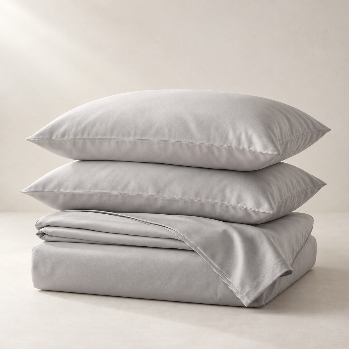 Serein Tencel Sheet Set, complete set on a quiet studio surface